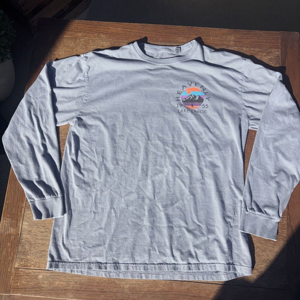 Lake Tahoe heavenly long sleeve T-shirt size large 100%